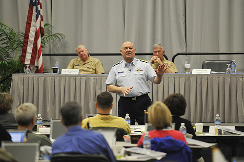 Commandant with CNO, USMC Commandant at Navy New Flag Conference