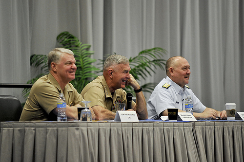 Commandant with CNO, USMC Commandant at Navy New Flag Conference