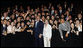 President George W. Bush and Mrs. Laura Bush pose for a photo during their visit with United States Embassy personnel and family members Wednesday, Aug. 6, 2008, in Seoul. White House photo by Eric Draper