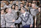 President George W. Bush shakes hands with one of the many personnel he met following his remarks at the U.S. Army Garrison-Yongsan Wednesday, August 6, 2008, in Seoul, South Korea. White House photo by Eric Draper