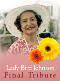Lady Bird Johnson Final Tribute
