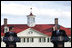 With Mount Vernon as a backdrop, President George W. Bush and President Nicolas Sarkozy of France participate in a joint press availability Wednesday, Nov. 7, 2007. The visit to the Virginia home of George Washington capped a two-day visit by the French leader to the nation's capital.