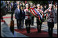 President George W. Bush and Mrs. Laura Bush stand at the Monument of the Unknown Soldier in Sofia, Bulgaria Monday, June 11, 2007. The stop was one of several on the final day of their weeklong, six-country European visit. White House photo by Chris Greenberg