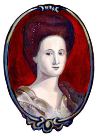 Drawing of Esther De Berdt Reed