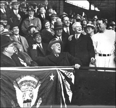 Even amidst the Great Depression and World War II, President Franklin Roosevelt insisted that the game be given a green light to aid and enhance the morale of the country. He did, however, cease his visits to the ballpark during the war.