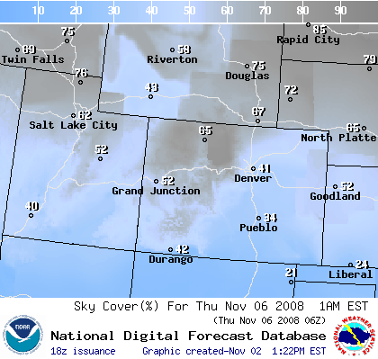 National Digital Forecast Database Image