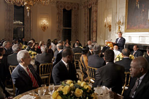 President George W. Bush hosts an Iftaar dinner