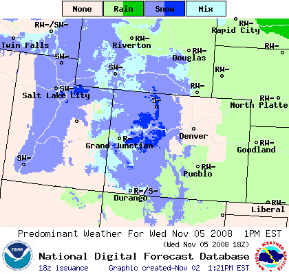 National Digital Forecast Database Image