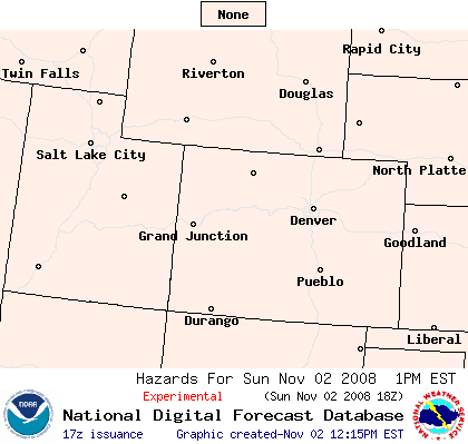 National Digital Forecast Database Image