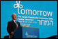 President George W. Bush addresses his remarks during the Israeli Presidential Conference 2008 at the Jerusalem International Convention Center in Jerusalem, Wednesday, May 14, 2008, in celebration of nation's 60th anniversary. White House photo by Joyce N. Boghosian