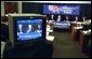 Vice President Dick Cheney listens as panelists at the Technology and Innovation panel at the President's Economic Forum share their concerns about economic issues at Baylor University in Waco, Texas on Tuesday August 13, 2002. 