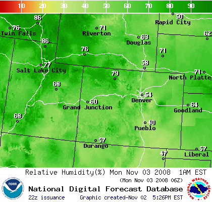 National Digital Forecast Database Image