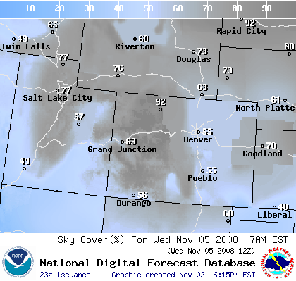 National Digital Forecast Database Image