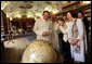 Mrs. Laura Bush and Mrs. Livia Klausova, First Lady of Czech Republic, tour the Strahov Archives and Library Tuesday, June 5, 2007, in Prague, Czech Republic. More than 800 years old, it is home to more than 16,000 books. White House photo by Shealah Craighead