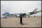 President George W. Bush delivers a statement on the verdict in the trial of Saddam Hussein in Waco, Texas, Sunday, Nov. 5, 2006. White House photo by Eric Draper