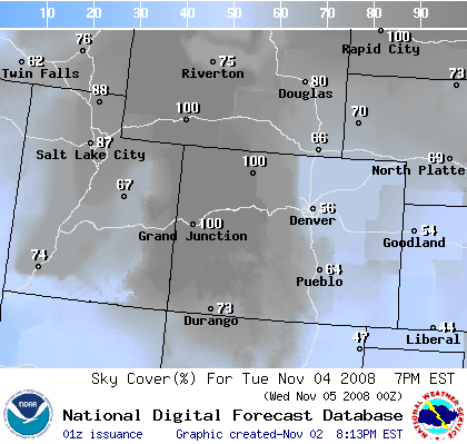 National Digital Forecast Database Image