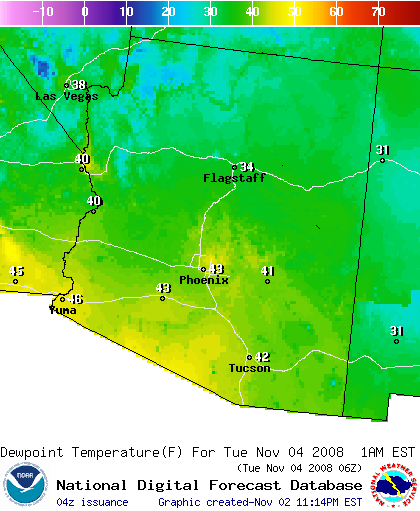 National Digital Forecast Database Image