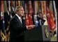 President George W. Bush delivers remarks on the war on terror at Fort Bragg, North Carolina, Tuesday, June 28, 2005. White House photo by Eric Draper