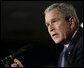 President George W. Bush addresses his remarks to an audience at Freedom House, Wednesday, March 29, 2006 in Washington, where President Bush discussed Democracy in Iraq and thanked the Freedom House organization for their work to expand freedom around the world. White House photo by Eric Draper