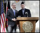 President George W. Bush and President Hamid Karzai of Afghanistan appear together Wednesday, March 1, 2006 at a joint news conference at the Presidential Palace in Kabul, Afganistan. White House photo by Eric Draper