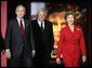 President George W. Bush, Laura Bush and U.S. House Speaker Dennis Hastert, R-Ill., tour the Abraham Lincoln Presidential Library and Museum in Springfield, Ill., Tuesday, April 19, 2005. White House photo by Eric Draper