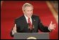 President George W. Bush holds a press conference in the East Room Thursday, April 28, 2005. "Millions of American families and small businesses are hurting because of higher gasoline prices," said the President addressing many topics. "My administration is doing everything we can to make gasoline more affordable." White House photo by Paul Morse