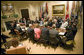 President George W. Bush discusses the War on Terror and Iraq with members of Congress in the Roosevelt Room at 3:35 p.m. Wednesday, June 7, 2006. White House photo by Eric Draper