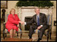 President George W. Bush welcomes President Michelle Bachelet of Chile to the Oval Office Thursday, June 8, 2006. White House photo by Kimberlee Hewitt