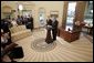 President George W. Bush announces from the Oval Office the nomination of Supreme Court justice nominee John Roberts as his nominee as Chief Justice on Monday morning September 5, 2005. White House photo by Paul Morse