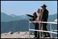 President George W. Bush and Interior Secretary Gale Norton tour Moro Rock and the surrounding areas at Sequoia National Park in California. File photo. White House photo by Eric Draper.