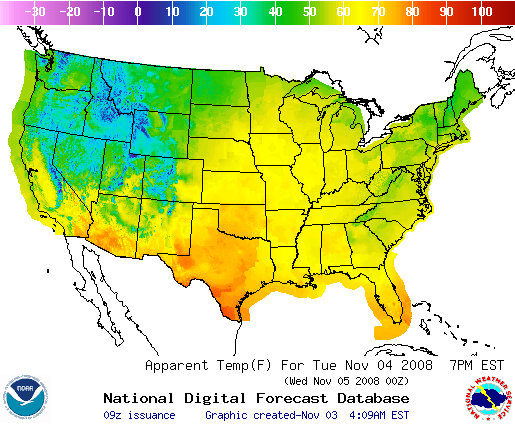 National Digital Forecast Database Image