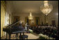 Doris Kearns Goodwin, a presidential scholar and author of, "Team of Rivals: The Political Genius of Abraham Lincoln," speaks in the East Room at a dinner honoring the Ford’s Theatre Abraham Lincoln Bicentennial Celebration Sunday, Feb. 11, 2007. White House photo by Paul Morse