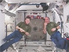 Expedition 16 Commander Peggy Whitson and Flight Engineer Garrett Reisman