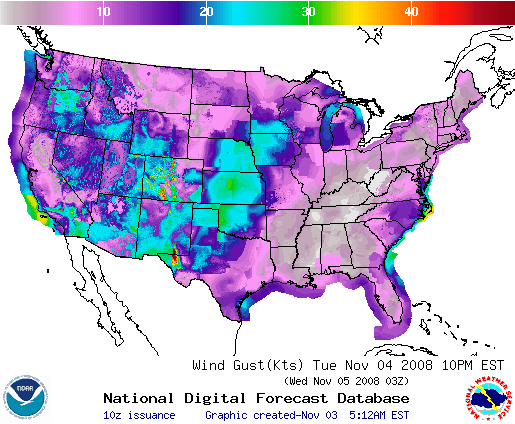 National Digital Forecast Database Image