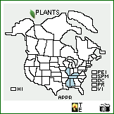 Distribution of Apios priceana B.L. Rob.. . Image Available. 