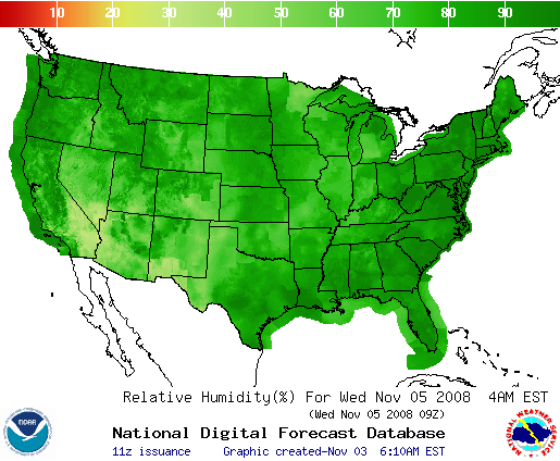 National Digital Forecast Database Image