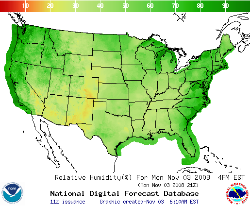 National Digital Forecast Database Image