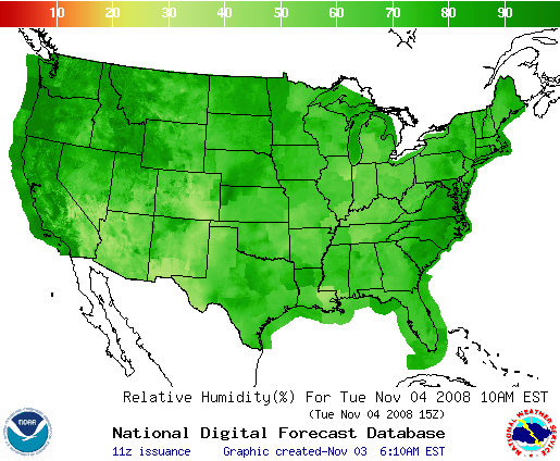 National Digital Forecast Database Image