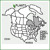 Distribution of Aconitum ×bicolor Schult. (pro sp.) [napellus × variegatum]. . 