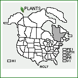 Distribution of Aconitum lycoctonum L.. . 