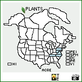 Distribution of Aconitum reclinatum A. Gray. . Image Available. 