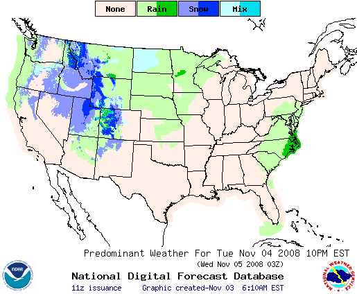 National Digital Forecast Database Image