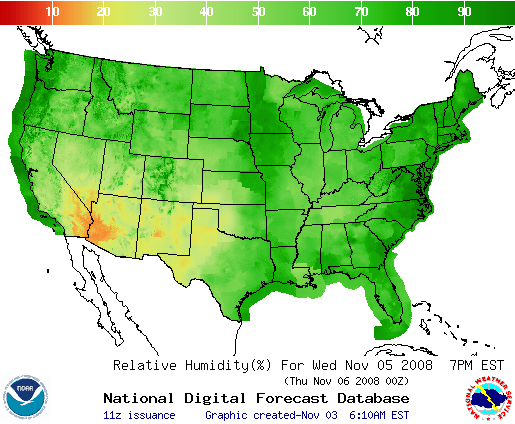 National Digital Forecast Database Image