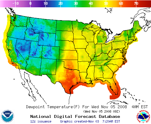 National Digital Forecast Database Image