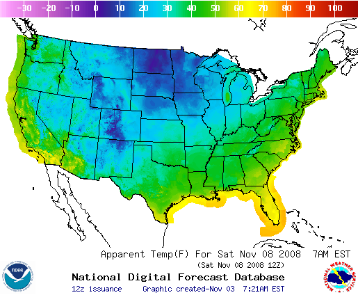 National Digital Forecast Database Image