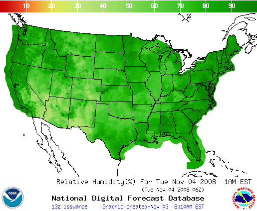 National Digital Forecast Database Image