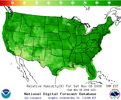 National Digital Forecast Database Image