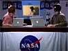 NASA EDGE: Blair (left) and Chris settle in to watch a segment