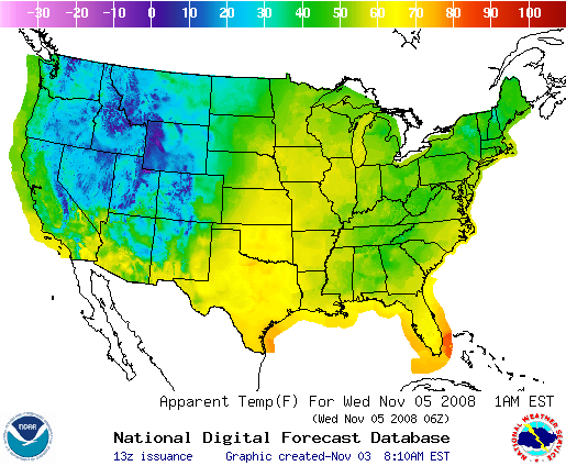 National Digital Forecast Database Image