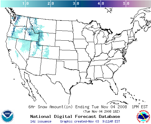 National Digital Forecast Database Image